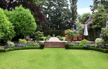 A beautiful 1930's garden in the sunshine