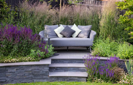 A wraparound garden with plenty of spaces for entertaining and relaxing designed by Rosemary Coldstream