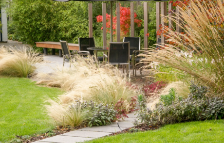 A large family garden in Harpenden