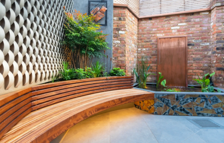 A tranquil courtyard garden by Rosemary Coldstream