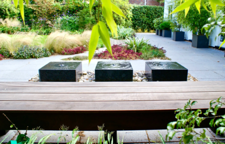 A large family garden in Harpenden