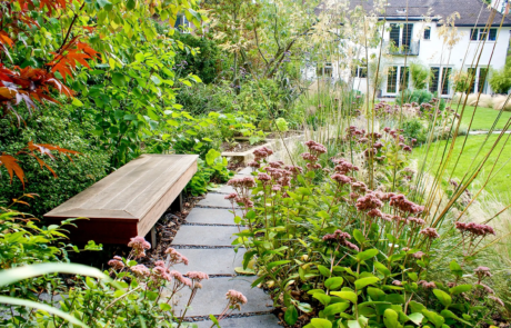 A large family garden in Harpenden