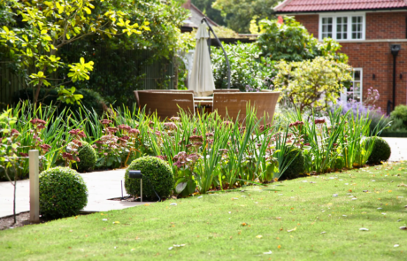 A beautiful 1930's garden in the sunshine