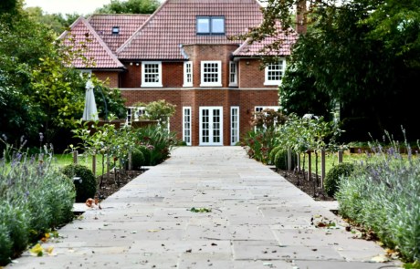 A beautiful 1930's garden in the sunshine