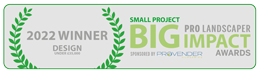 2022 Winner Small Poroject Big Impact Pro Landscaper Awards Logo