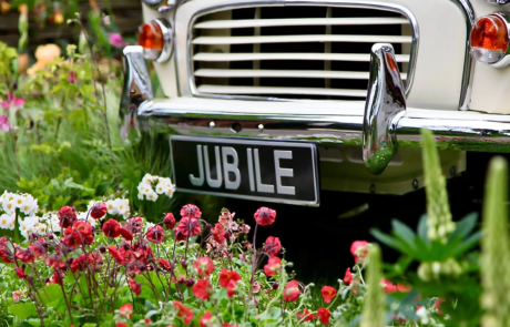 A Jubilee-themed show garden by Rosemary Coldstream