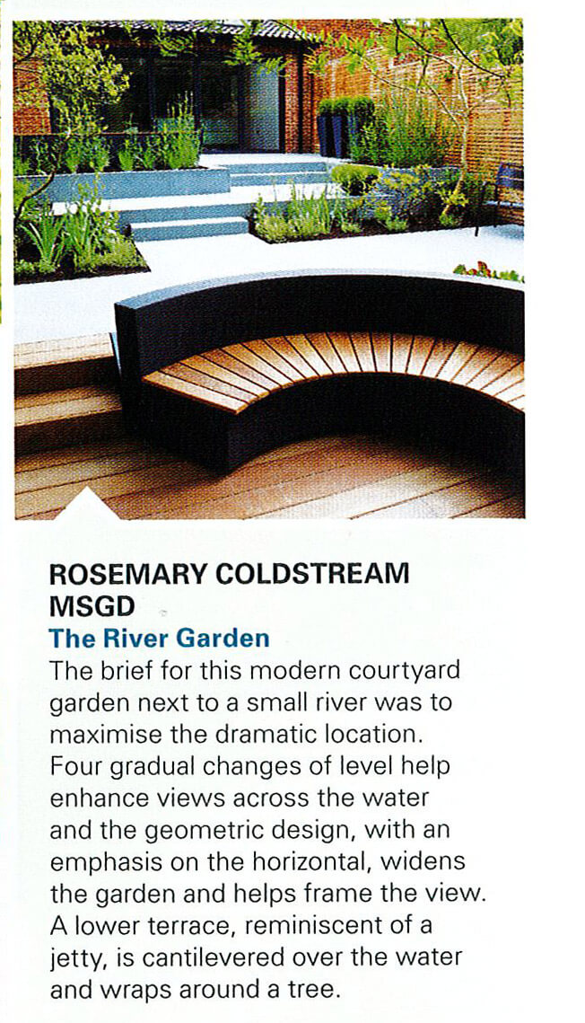 Magazine page featuring Rosemary Coldstream