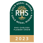 Gold Medal Winner RHS Chelsea Flower Show 2023 Logo